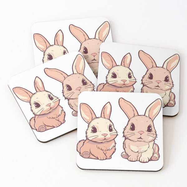 Item preview, Furry baby bunnies with long ears and twitchy noses designed and sold by Maycon Arts.