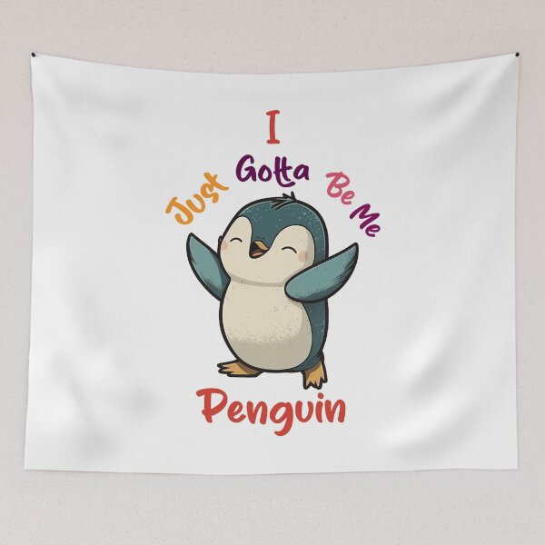 Item preview, I Just Gotta Be Me Penguin - Cute Animal Art for Penguin Lovers designed and sold by Dream-Palette.
