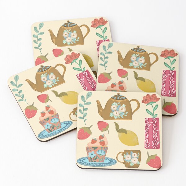 Item preview, Strawberry cupcake tea time designed and sold by pinkyfish1010.