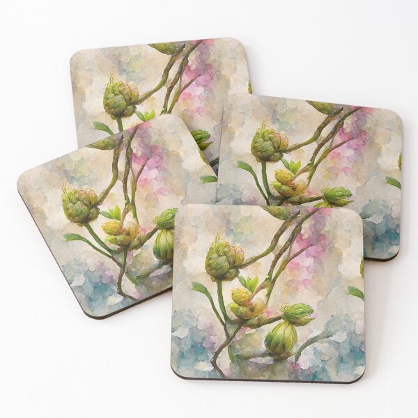 Item preview, Rosalda - tendrils and buds (2/4) designed and sold by sabantha.