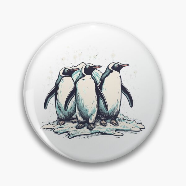 Item preview, Waddle Wonderland: A Minimalist Penguin Parade on Ice designed and sold by Designs-By-Geli.