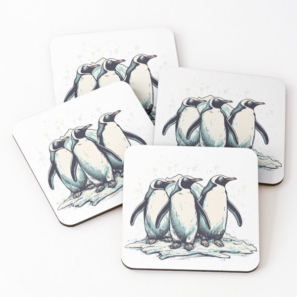 Item preview, Waddle Wonderland: A Minimalist Penguin Parade on Ice designed and sold by Designs-By-Geli.