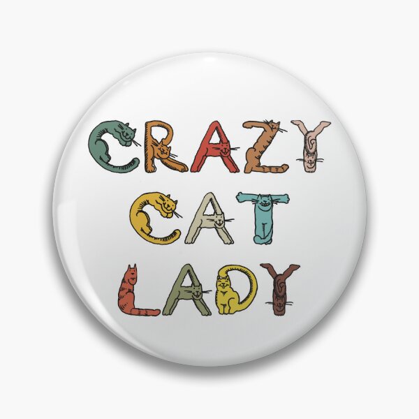 Item preview, Crazy Cat Lady (multi-coloured) designed and sold by daniasdesigns.
