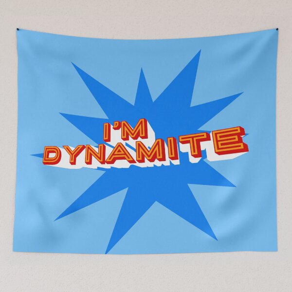 Item preview, Dynamite (light blue) designed and sold by The Wallpaper Files.