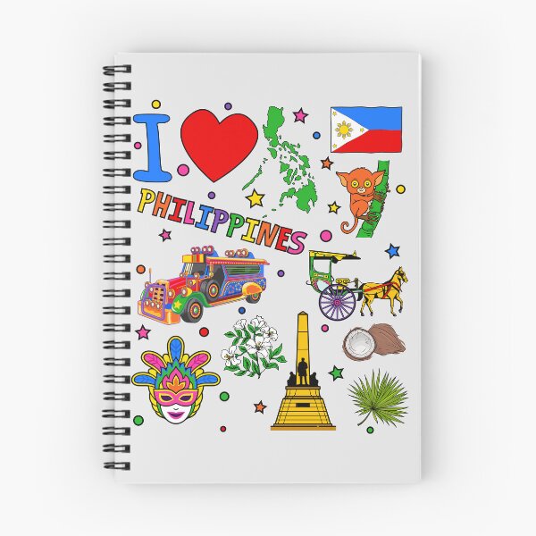 Item preview, I love Philippines. Hand drawn Philippine Landmarks, flag and map designed and sold by mashmosh.