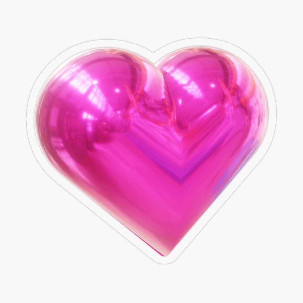 Pink Heart  Sticker for Sale by TlynWorks