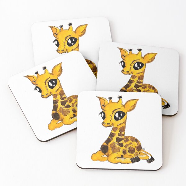 Item preview, Baby Giraffe in White designed and sold by Sahar Zahraee.