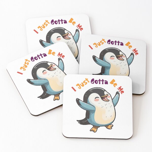 Item preview, I Just Gotta Be Me Penguin - Unique and Quirky Penguin Art designed and sold by Dream-Palette.