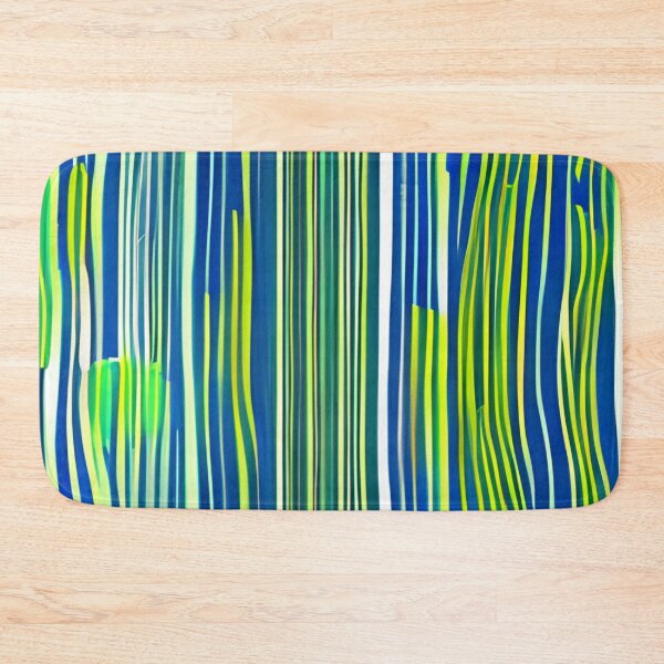 Item preview, Abstract Blue and Green Stripes designed and sold by calibrit.