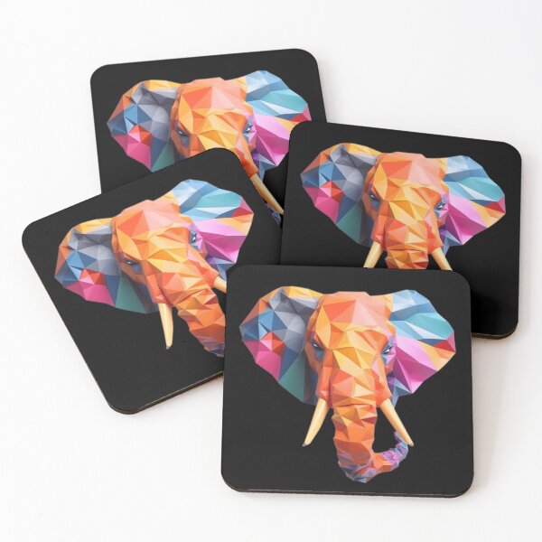 Item preview, Colorful Origami Elephant Head designed and sold by UlDesigns.