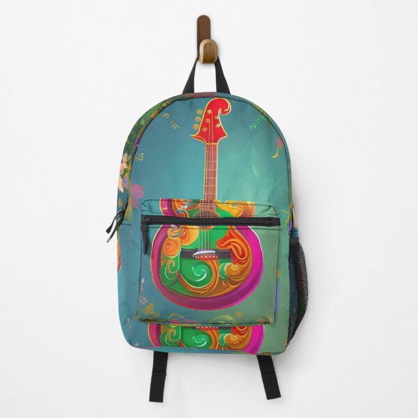 Item preview, Electric guitar art with colorful watercolors designed and sold by altohero.