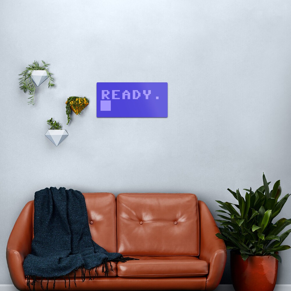 Commodore C64 Power On Prompt Metal Print