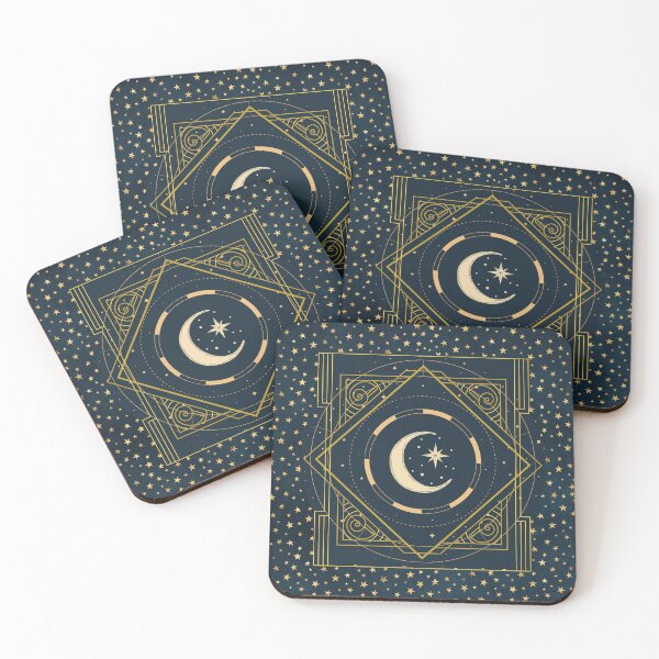 Item preview, Celestial moon and star design designed and sold by CreativeStrand.