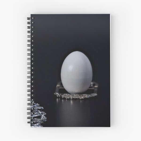 Item preview, Egg on a silver stand black background designed and sold by mrivserg.