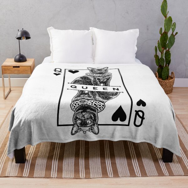 Item preview, Burmese Cat Lover Queen Of Hearts Funny Pop Art designed and sold by GrandeDuc.