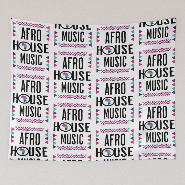 Item preview, AFRO HOUSE - Culture Continent (Black/pink/teal/purple) designed and sold by Discothreadz.