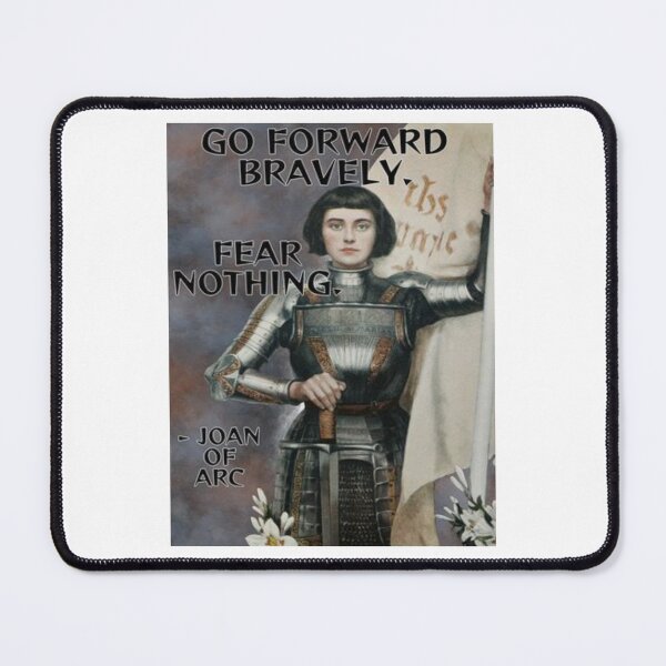 Item preview, Radical Feminist Quote - Joan of Arc - Go Forward Bravely. Fear Nothing. designed and sold by LethalPixieDust.