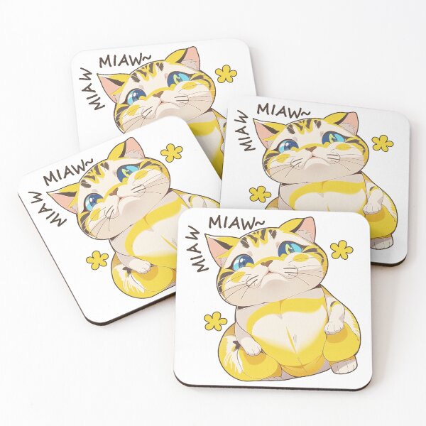 Aperçu de l'œuvre Chat miaw, amoureux des chats miaw, amoureux des chats mignons créée et vendue par Lychee Design.