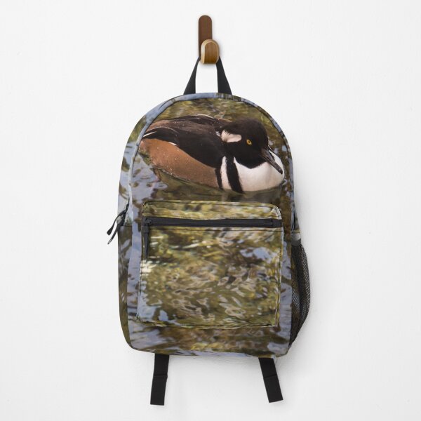 Item preview, Cute Hooded Merganser Duck on Silky Ripples designed and sold by Georgia Mizuleva.