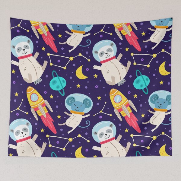 Item preview, Kid's Space Seamless Pattern designed and sold by Print Finds.