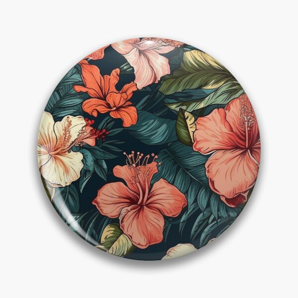 Item preview, Bright Luxurious Hibiscus Flowers of the South Pacific designed and sold by lolomastudio.