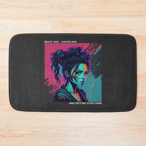 Item preview, messy bun coffee run and getting stuff done designed and sold by PopPizzazz.