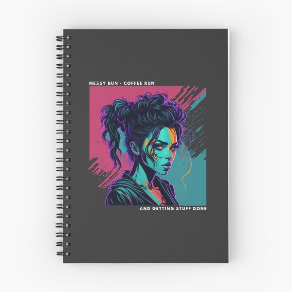 Item preview, messy bun coffee run and getting stuff done designed and sold by PopPizzazz.