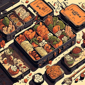 Anime Food: Photo  Japanese food illustration, Anime bento, Cute food art