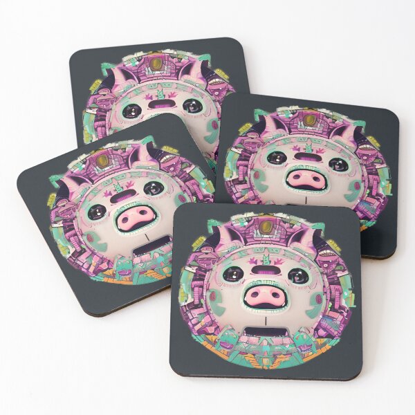 Item preview, Another Pink Tribal Pig God designed and sold by Chubuter.
