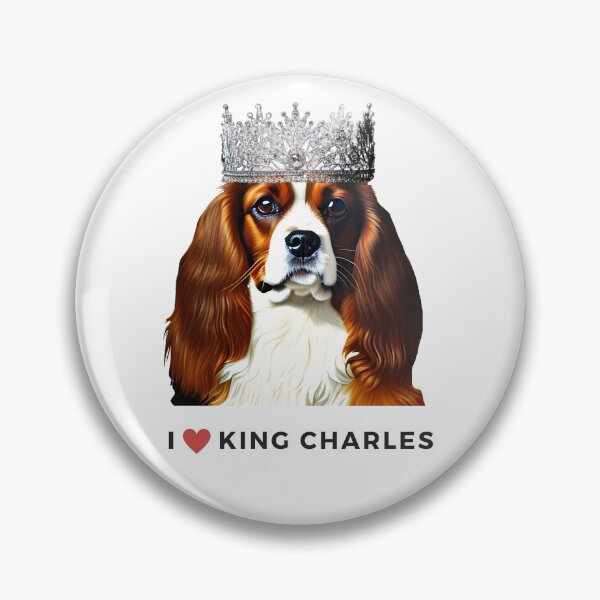 Item preview, King Charles III Coronation King Charles Spaniel Funny Coronation Cavalier King Charles Spaniel with Crown  designed and sold by RoyalRepublics.