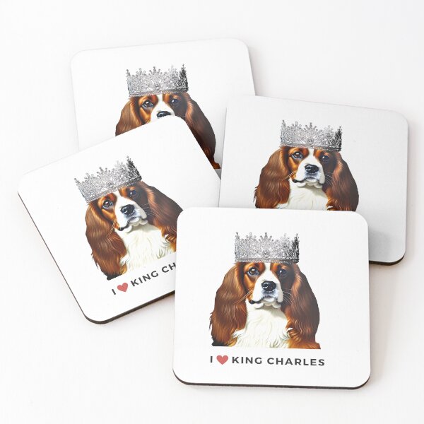Item preview, King Charles III Coronation King Charles Spaniel Funny Coronation Cavalier King Charles Spaniel with Crown  designed and sold by RoyalRepublics.
