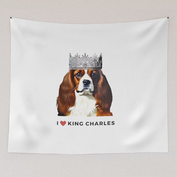 Item preview, King Charles III Coronation King Charles Spaniel Funny Coronation Cavalier King Charles Spaniel with Crown  designed and sold by RoyalRepublics.