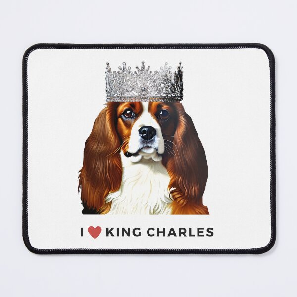 Item preview, King Charles III Coronation King Charles Spaniel Funny Coronation Cavalier King Charles Spaniel with Crown  designed and sold by RoyalRepublics.
