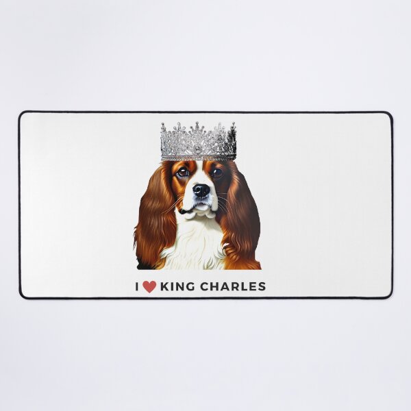 Item preview, King Charles III Coronation King Charles Spaniel Funny Coronation Cavalier King Charles Spaniel with Crown designed and sold by RoyalRepublics.