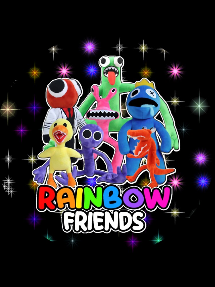 My Best Rainbow Friend Blue  Sticker for Sale by azayladeiro