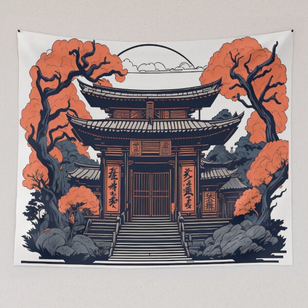 Item preview, Japanese Shinto Shrine  designed and sold by shadowartsss.