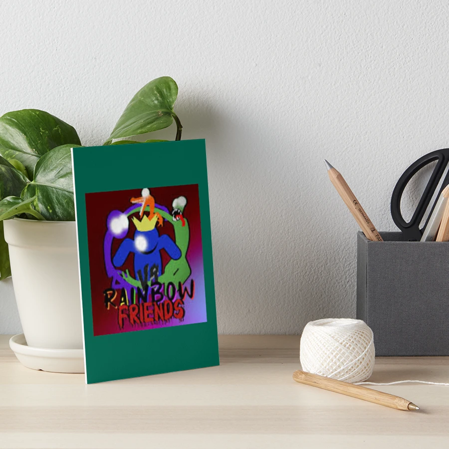 Rainbow Friends Blue (Friendly)  Art Board Print for Sale by shifflette1