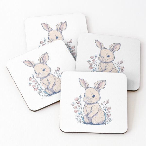 Item preview, Lovely Baby Rabbit in the Garden designed and sold by pigipeach.
