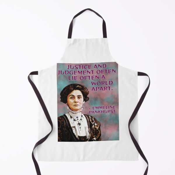 Item preview, Radical Feminist Quote - Emmeline Pankhurst - Justice And Judgement Often LIe A World Apart designed and sold by LethalPixieDust.