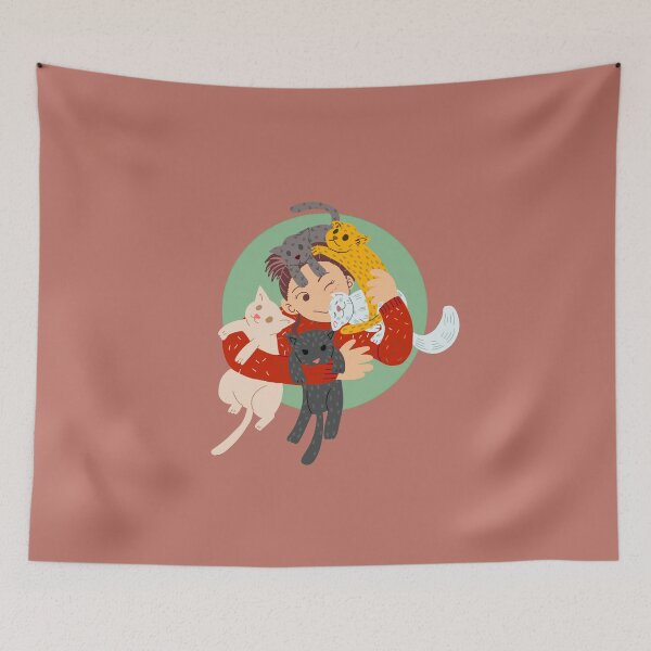 Item preview, Feline Frenzy: Cat Mom and Her Fabulous Babes designed and sold by LuluDoodles-.