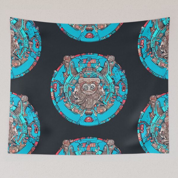 Item preview, Another Blue Tribal Water Spirit designed and sold by Chubuter.