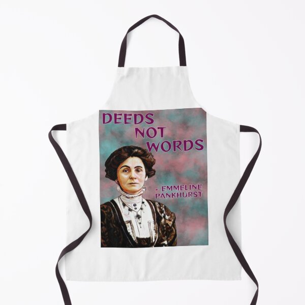 Item preview, Radical Feminist Quote - Emmeline Pankhurst - Deeds Not Words designed and sold by LethalPixieDust.