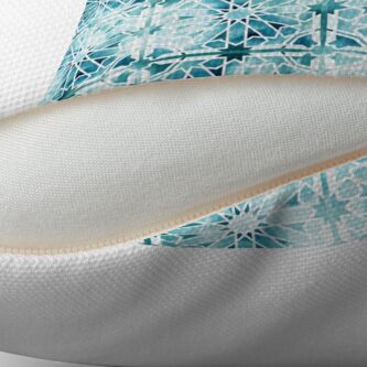Alternate view of Moroccan ceramic pattern Floor Pillow