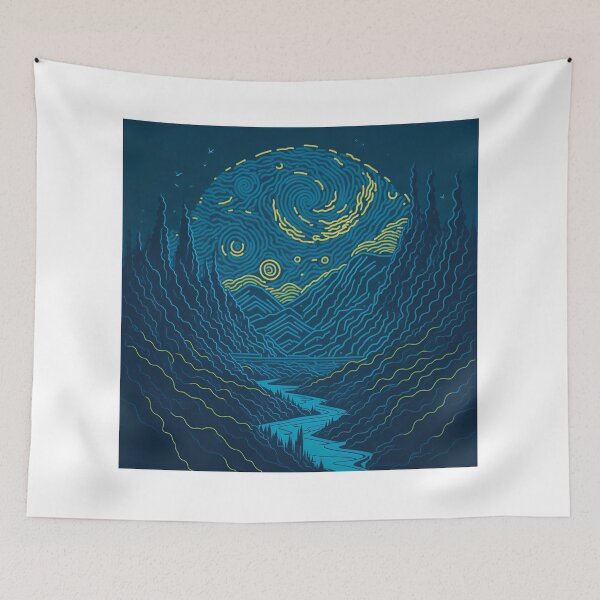 Item preview, Ethereal Dreamscape| Fantasy Garden| Whimsical Wonderland| Cosmic Dreams| Van Gogh's Cosmos designed and sold by RedArtG09.