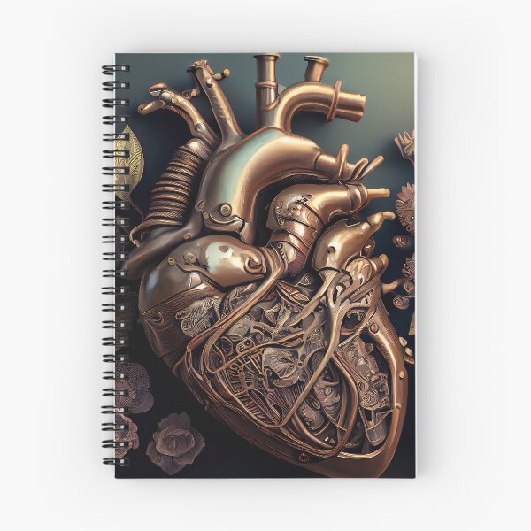 Item preview, Blooming anatomical human golden heart designed and sold by anytka.