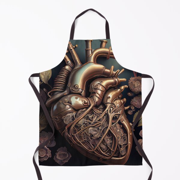 Item preview, Blooming anatomical human golden heart designed and sold by anytka.