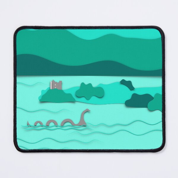 Item preview, The Loch Ness Monster Collage (Teal Version) designed and sold by Adam Regester.