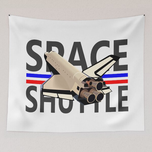 Item preview, Space shuttle gray blue red designed and sold by Future Nerd.