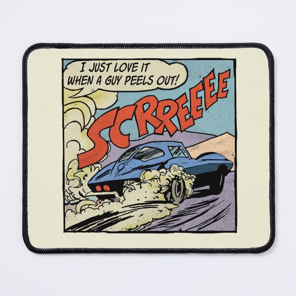 Item preview, peel out car comic panel designed and sold by candc-retro.