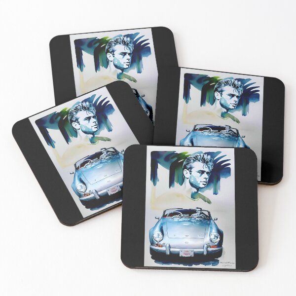 Artikelvorschau, Superstar-Schauspieler. Porsche 550 Digitale Malerei von WallsOfFame.com.au entworfen und verkauft von WallsOfFameAust.